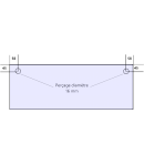 Adapt. BONGARD, 2 trous, vitre de four