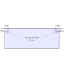 Adapt. BONGARD, 2 trous, vitre de four