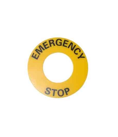 Bague d'arrêt d'urgence pour coup de poing d'arrêt d'urgence