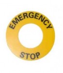 Bague d'arrêt d'urgence pour coup de poing d'arrêt d'urgence