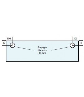 Adapt. BONGARD, 2 trous, vitre de four