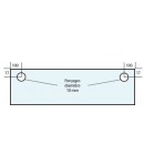 Adapt. BONGARD, 2 trous, vitre de four