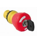 Bouton arrêt coup de poing dévérouillage par clé