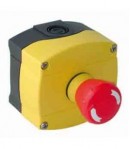 Bouton arrêt coup de poing dévérouillage par rotation sous boîtier