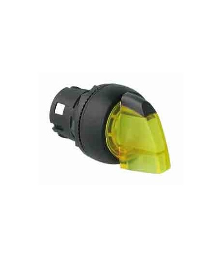 Bouton manette 2 positions lumineux - rouge