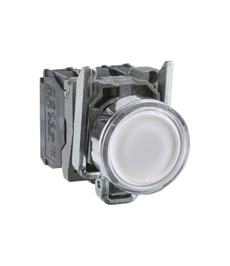 Bouton poussoir complet LED, 5 coloris