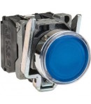 Bouton poussoir complet LED, 5 coloris