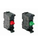 Eléments de contact vert ouvert au repos