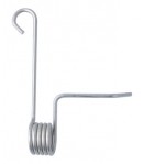 5 spires, ressort DROIT à torsion pour racleur de façonneuse adaptable sur JAC -
