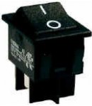 Inverseur à touche basculante non lumineux ON/OFF/ON