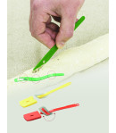 Lot grignettes + porte-lames + conteneur recyclage