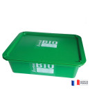 Couvercle rectangle 20L vert logo BIO