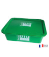 Couvercle rectangle 20L vert logo BIO
