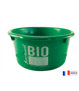 Bac rond 19L vert logo BIO