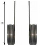 5 spires, droit à torsion pour racleur de façonneuse adaptable sur JAC -