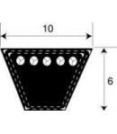 Courroie Série Z trapéz. étroite