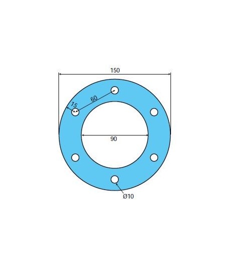 Adapt. GUYON ø extérieur 150 mm, joint injecteur à buée