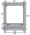 120 x 100 mm, adapt. PAVAILLER, joint pour appareil à buée