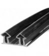 40 x 19mm, bourrelet caoutchouc noir