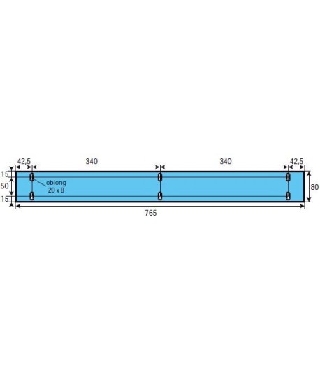 Adaptable sur POLIN - 605 mm x 130 mm, joint de vitre de four