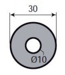 Adaptable sur REAL - ø 30 mm /10 mm, joint de vitre de four