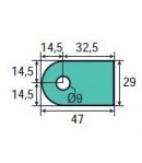 Adaptable sur four TIBILETTI, joint pour vitre de four