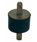 Pied anti-vibr à visser 2 tiges filetage M8