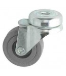 Roulette caoutchouc pivotante chape zinguée ø 50 mm