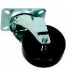 Roulette haute température pivotante chape zinguée ø 100 mm