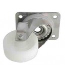 Roulette polypropylène chape inox