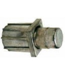 Pour tube carré de 35 x 35 mm, vérin en zamac