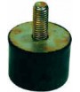 Pied anti-vibr à visser 1 tige filetage M10